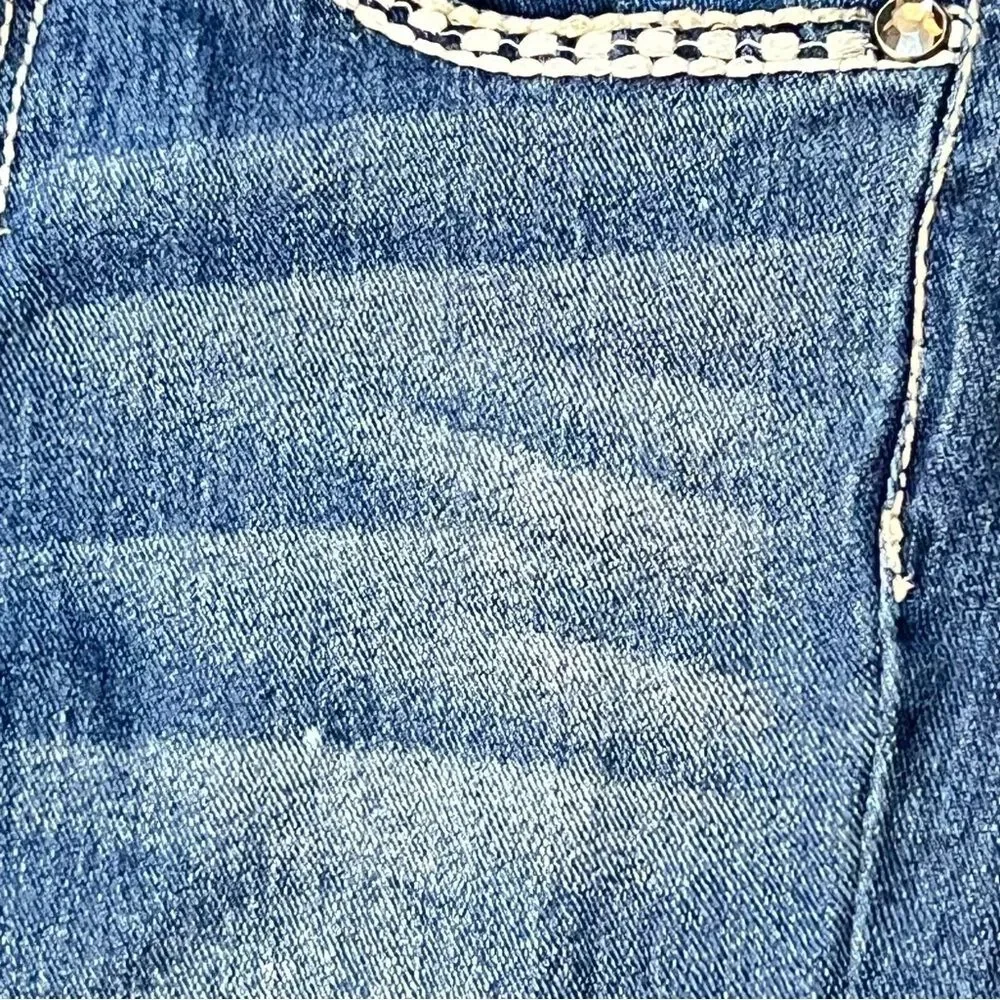 Faded Glory Girls Bootcut Jeans 7 Embroidered Back Pockets Adjustable Waist - Picture 5 of 12